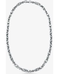 Michael Kors - Collar Astor mediano de latón chapado en metal precioso con cadena - Lyst