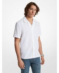 Michael Kors - Mk Relaxed-Fit Linen Camp Shirt - Lyst