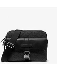Michael Kors - Mk Hudson Signature Logo And Leather Camera Bag - Lyst