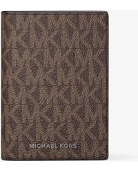 Michael Kors - Hudson Signature Logo Bi-Fold Card Case - Lyst