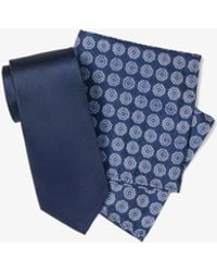 Michael Kors - Mk Silk Tie And Printed Pocket Square Gift Set - Lyst