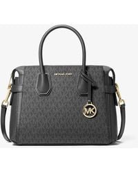 Michael Kors Outlet - Mk Borsa A Mano Mercer Piccola Con Logo - Lyst