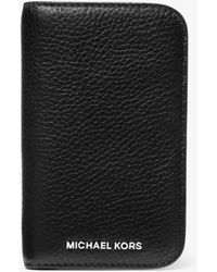 Michael Kors - Hudson Pebbled Leather Billfold Wallet - Lyst