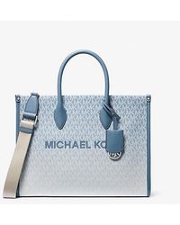 Michael Kors - Mirella Medium Ombré Logo Tote Bag - Lyst