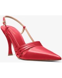 MICHAEL Michael Kors - Mk Escarpin Haisley En Cuir Avec Bride Arrière - Lyst