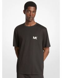 Michael Kors - Logo Appliqué Cotton T-Shirt - Lyst