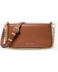 Michael Kors - Bryant Small Pebbled Leather Convertible Pochette - Lyst
