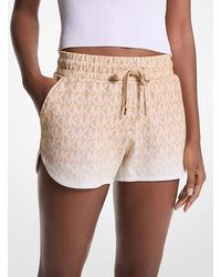 Michael Kors - Ombré Logo Cotton Blend Shorts - Lyst