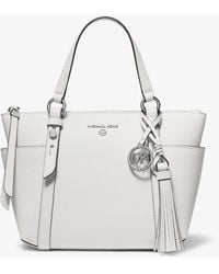 Michael Kors Small Saffiano Leather Top-Zip Tote Bag