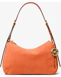 Michael Kors - Mk Nolita Medium Nubuck Convertible Shoulder Bag - Lyst