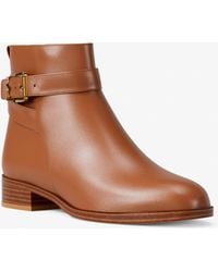 MICHAEL Michael Kors - Mk Rachel Leather Ankle Boot - Lyst