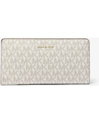 Michael Kors - Mk Bryant Large Signature Logo Snap-Front Wallet - Lyst