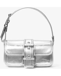 MICHAEL Michael Kors - Mk Colby Extra-Small Metallic Leather Shoulder Bag - Lyst