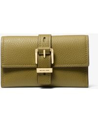 MICHAEL Michael Kors - Nolita Medium Pebbled Leather Tri-Fold Wallet - Lyst