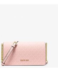 Michael Kors - Jet Set Medium Signature Logo Crossbody Bag - Lyst