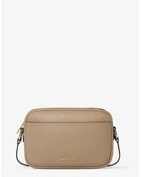 Michael Kors - Jet Set Large Pebbled Leather Camera Crossbody Bag - Lyst