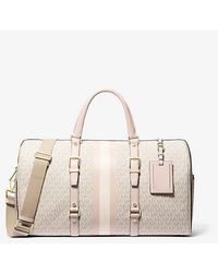 Michael Kors - Bedford Travel Extra-large Logo Stripe Weekender Bag - Lyst