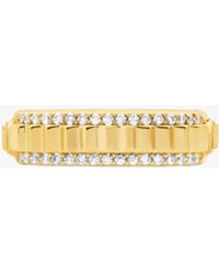 Michael Kors - Mk Pavé-Tone Brass Ring - Lyst