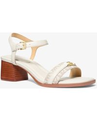 MICHAEL Michael Kors - Mandy Signature Logo Sandal - Lyst