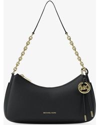 Michael Kors - Nolita Medium Pebbled Leather Chain Pochette - Lyst