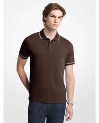 Michael Kors - Mk Cotton Polo Shirt - Lyst