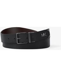 Michael Kors - Mk Leather Belt - Lyst