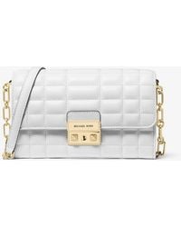 MICHAEL Michael Kors - Borsa a tracolla Tribeca grande convertibile in pelle - Lyst