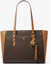 Michael Kors - Sullivan Large Logo And Leather Tote Bag - Lyst
