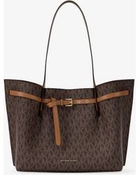 MICHAEL Michael Kors - Mk Borsa Tote Emilia Grande Con Stampa Logo - Lyst