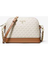 MICHAEL Michael Kors - Large Logo Dome Crossbody Bag - Lyst