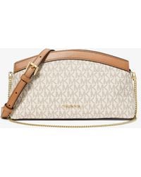 MICHAEL Michael Kors - Mk Athena Small Signature Logo Convertible Clutch - Lyst
