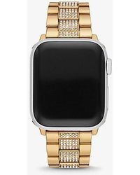 Michael Kors - Pavé Gold-tone Strap For Apple Watch® - Lyst