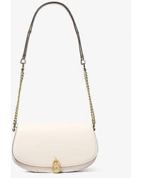 Michael Kors - Mila Medium Leather Messenger Bag - Lyst
