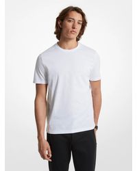 Michael Kors - Mk Signature Logo Print Cotton T-Shirt - Lyst