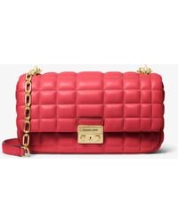 MICHAEL Michael Kors - Mk Tribeca Large Quilted Leather Shoulder Bag - Lyst