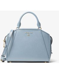 michael michael kors cleo small saffiano leather satchel