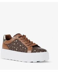 Michael Kors - Romey Printed Signature Logo Sneaker - Lyst