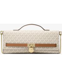 MICHAEL Michael Kors - Mk Hamilton Moderne Medium Signature Logo Clutch - Lyst