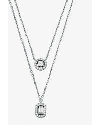 Michael Kors - Precious Metal-Plated Double Layered Necklace - Lyst