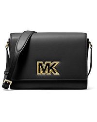 Michael Kors - Mimi Medium Leather Messenger Bag - Lyst