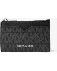 Michael Kors - Mk Hudson Signature Logo Card Case - Lyst