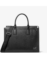 Michael Kors - Edison Medium Scratch-Resistant Leather Briefcase - Lyst