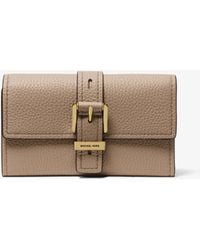 MICHAEL Michael Kors - Mk Nolita Medium Pebbled Leather Tri-Fold Wallet - Lyst
