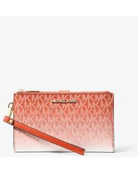 Michael Kors - Jet Set Large Ombré Signature Logo Wristlet - Lyst