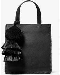 Michael Kors - Ponza Medium Hand-Stitched Pebbled Leather Tote Bag - Lyst