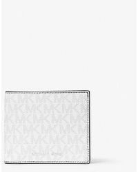 Michael Kors - Hudson Signature Logo Billfold Wallet - Lyst