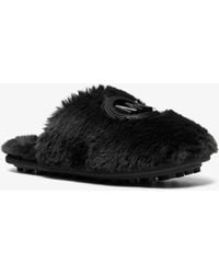 MICHAEL Michael Kors - Mk Ada Faux Fur Slipper - Lyst