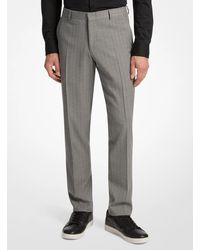 Michael Kors - Mk Slim-Fit Pinstripe Stretch Wool Blend Pant - Lyst