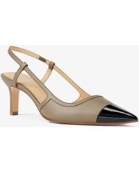 MICHAEL Michael Kors - Mk Alora Leather Slingback Pump - Lyst