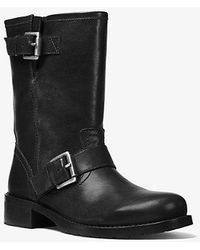 MICHAEL Michael Kors Jonas Moto Boots in Black Lyst